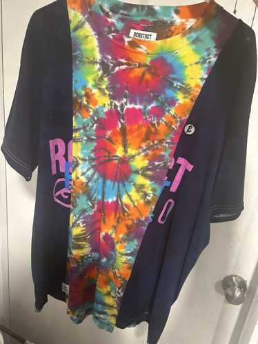 Streetwear RCNSTRCT STUDIO stitched tie dye tee