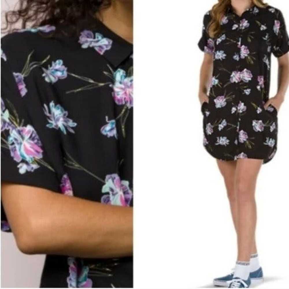 Vans Vans Paradise Floral Shirt Dress Size Small … - image 1