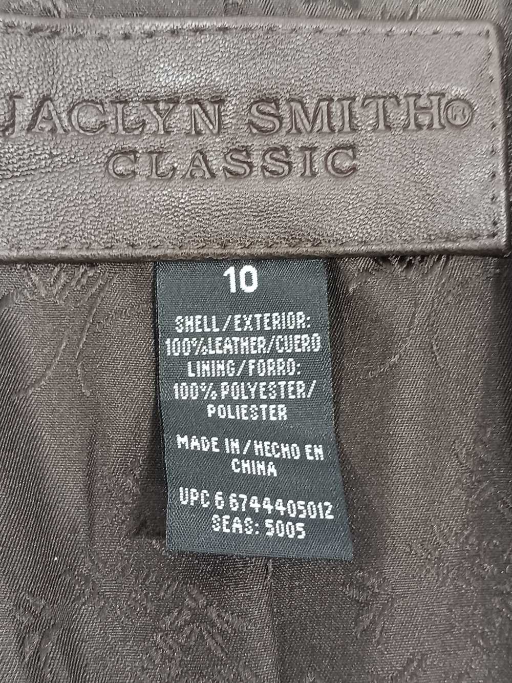 Jaclyn Smith Women's Button Down Brown Leather Ja… - image 4