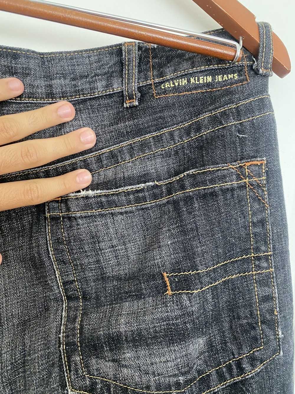 Calvin Klein Super Cool y2k Baggy Black Jeans - S… - image 5
