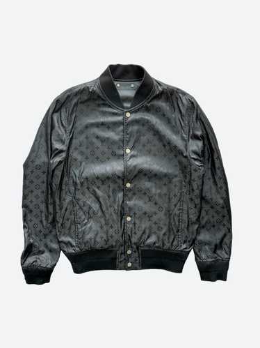 Louis Vuitton Padded Leather Bomber Jacket BLACK. Size 36