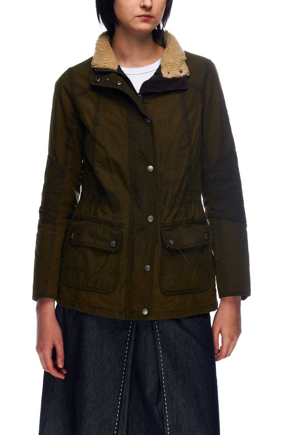 Barbour BARBOUR Jacket Olive Green Wax Cotton - image 2