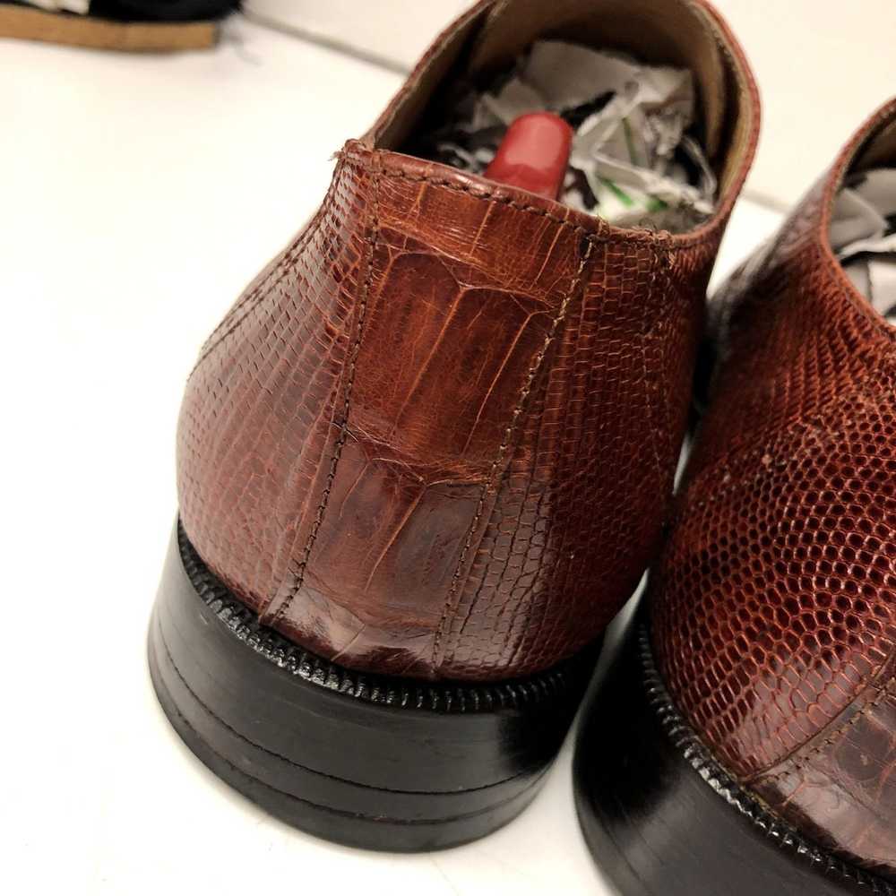 Unkwn David Eden GENUINE LIZARD Skin Dress Shoes … - image 12