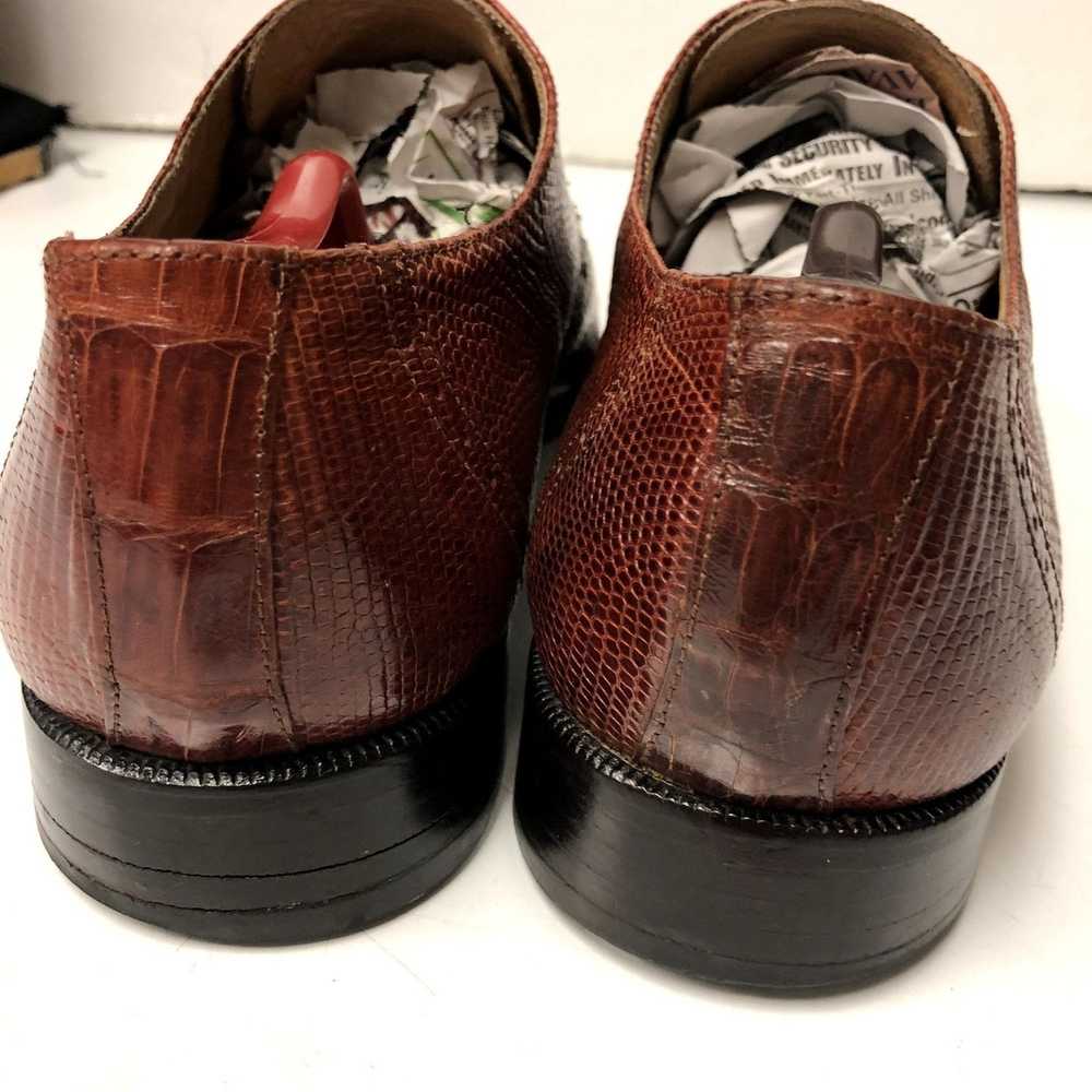 Unkwn David Eden GENUINE LIZARD Skin Dress Shoes … - image 4