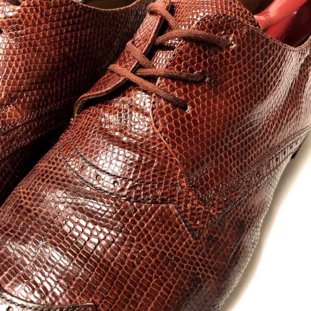 Unkwn David Eden GENUINE LIZARD Skin Dress Shoes … - image 6