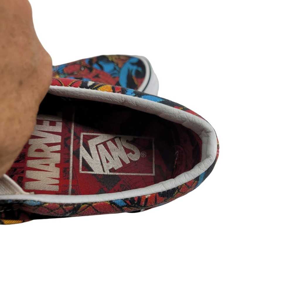 Vans Vans X Marvel Spider Man Slip On Sneakers Me… - image 12