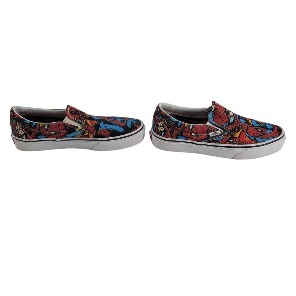 Vans Vans X Marvel Spider Man Slip On Sneakers Me… - image 4