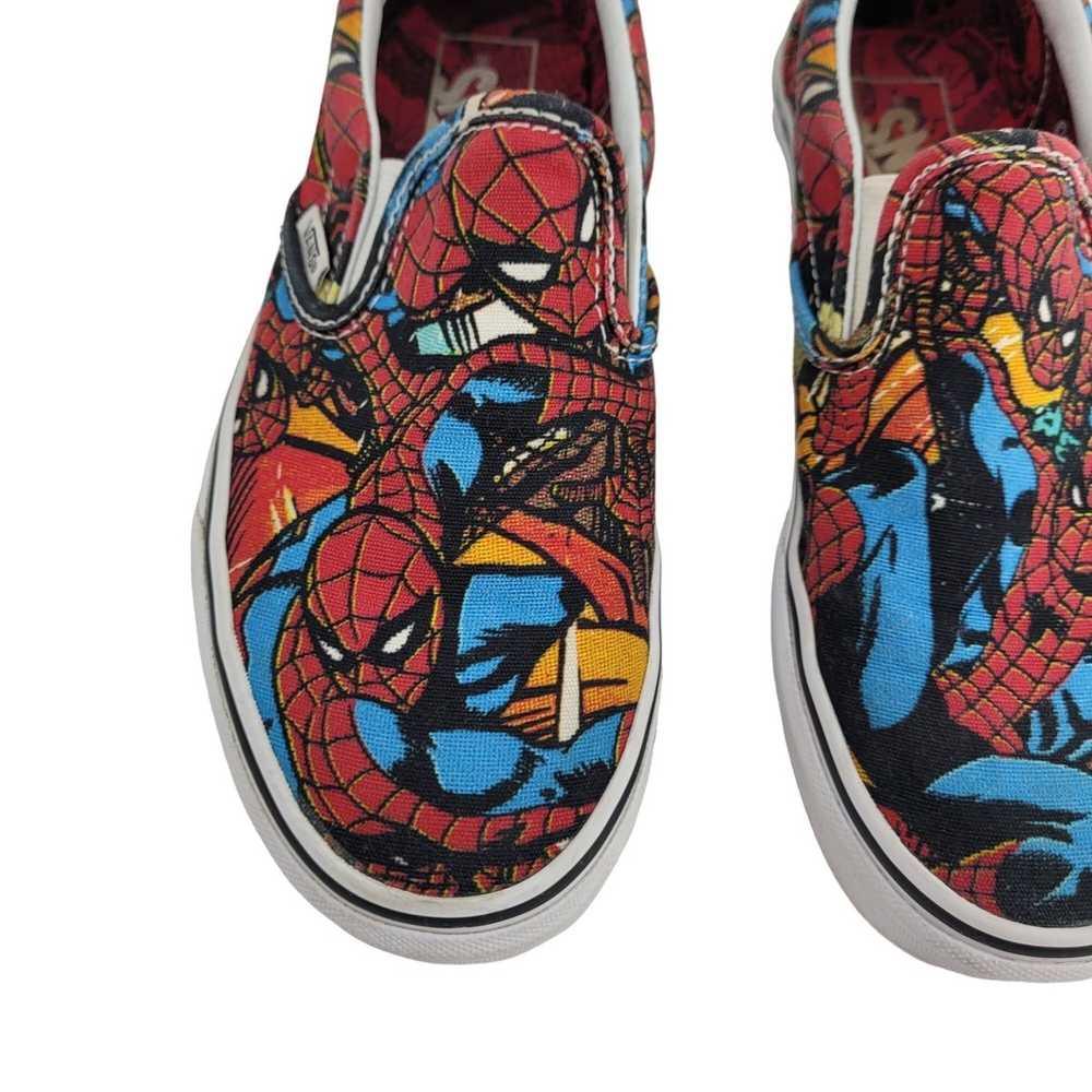 Vans Vans X Marvel Spider Man Slip On Sneakers Me… - image 7
