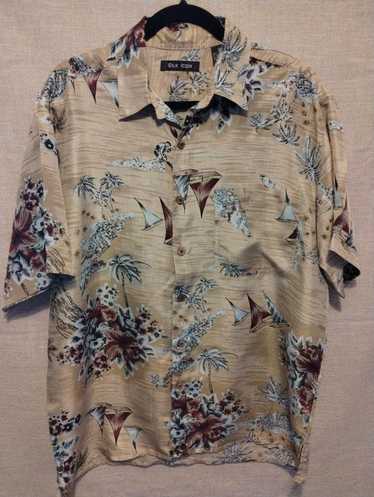 Hawaiian Shirt Silk Icon Men's Hawaiian 100% Silk 