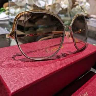 Cartier トリニティ アビエーターサングラス ゴールド Cartier Trinity Serie Limitee Must Decor Gold Frame