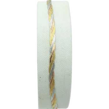 18K Tricolor Gold Bracelet