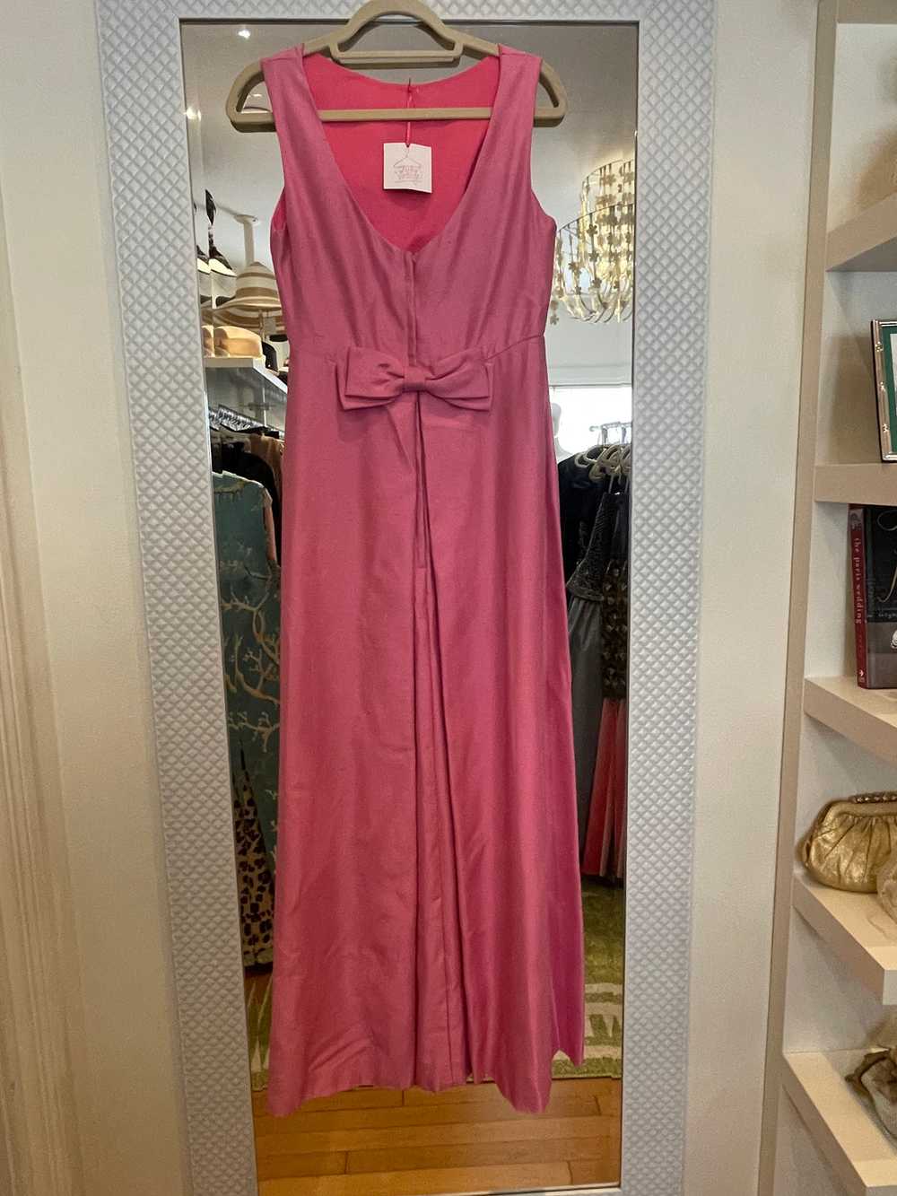 1960's Bubblegum Pink Raw Silk Gown by Ira Curtis - image 3