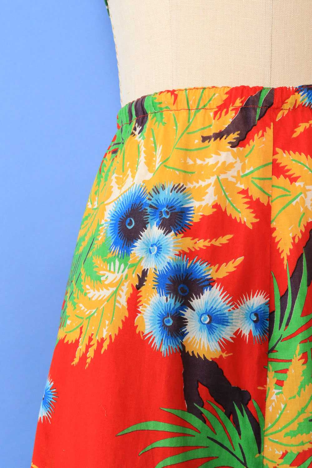 Sunset Tropical Cotton Skirt L/XL - image 2