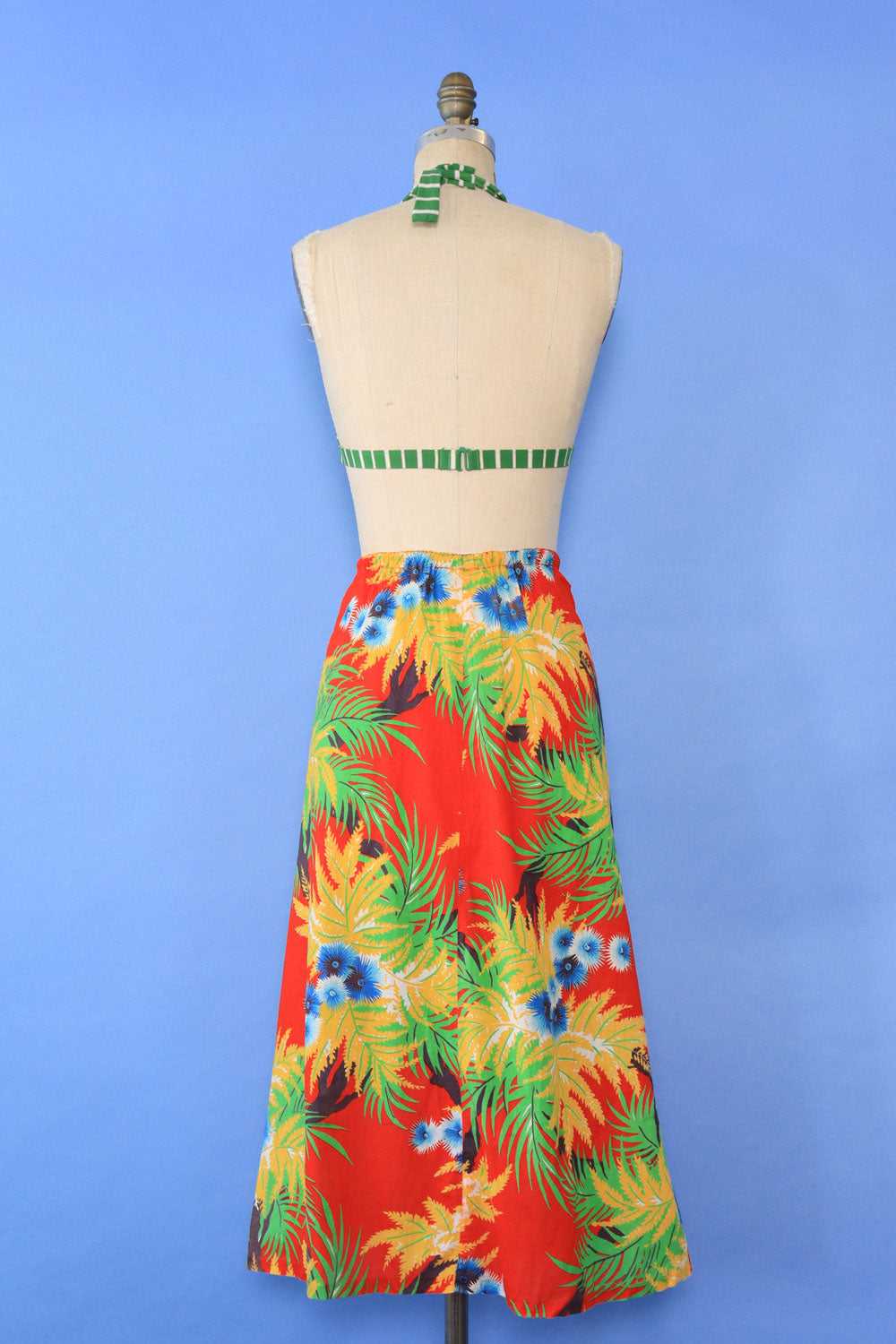 Sunset Tropical Cotton Skirt L/XL - image 3