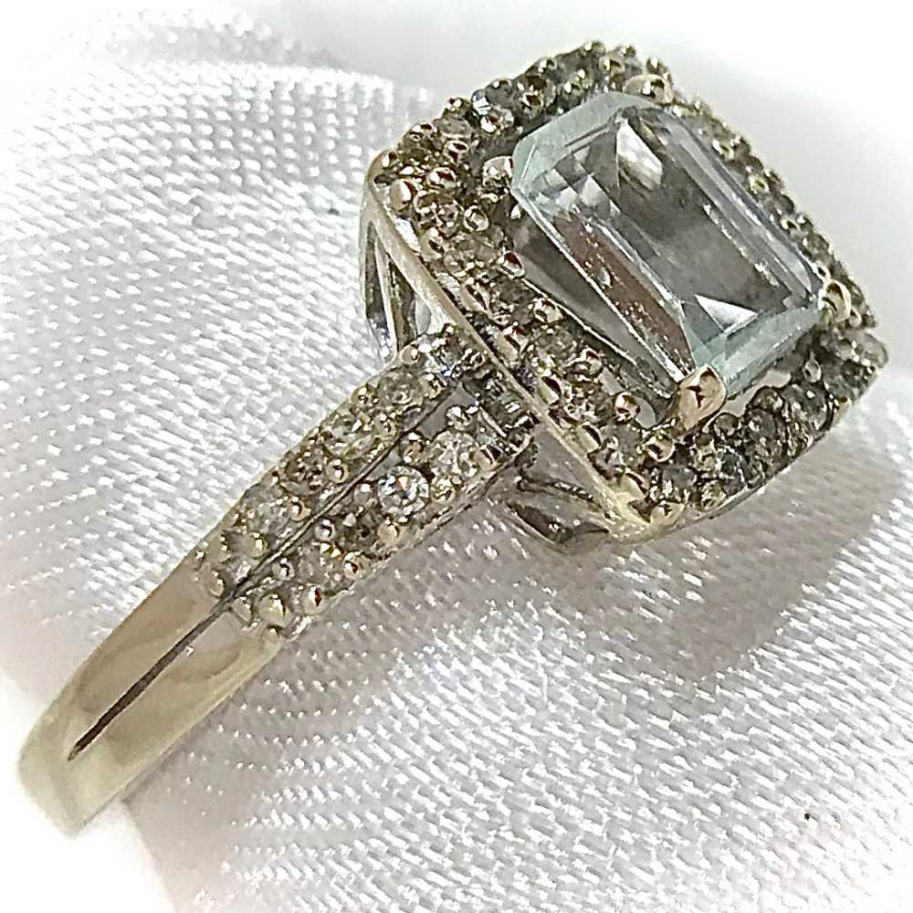 Darlene - 14 Kt White Gold Aquamarine - image 1