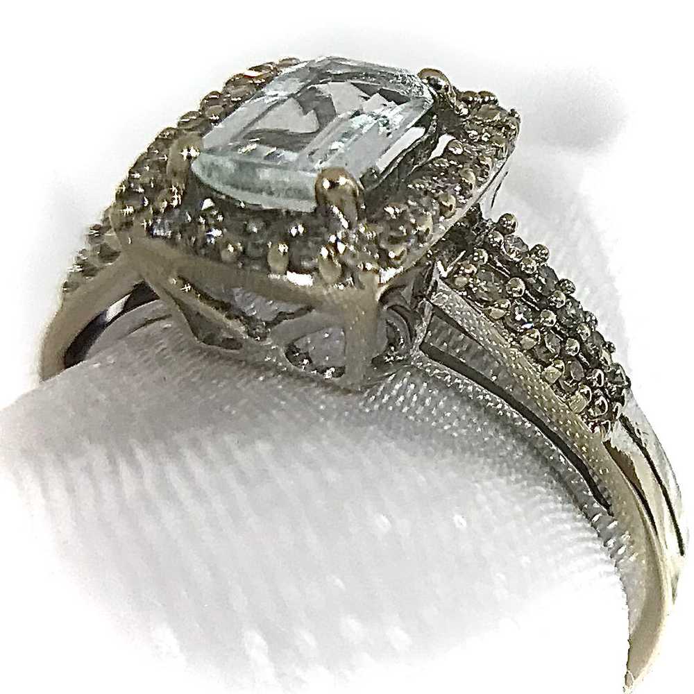 Darlene - 14 Kt White Gold Aquamarine - image 3