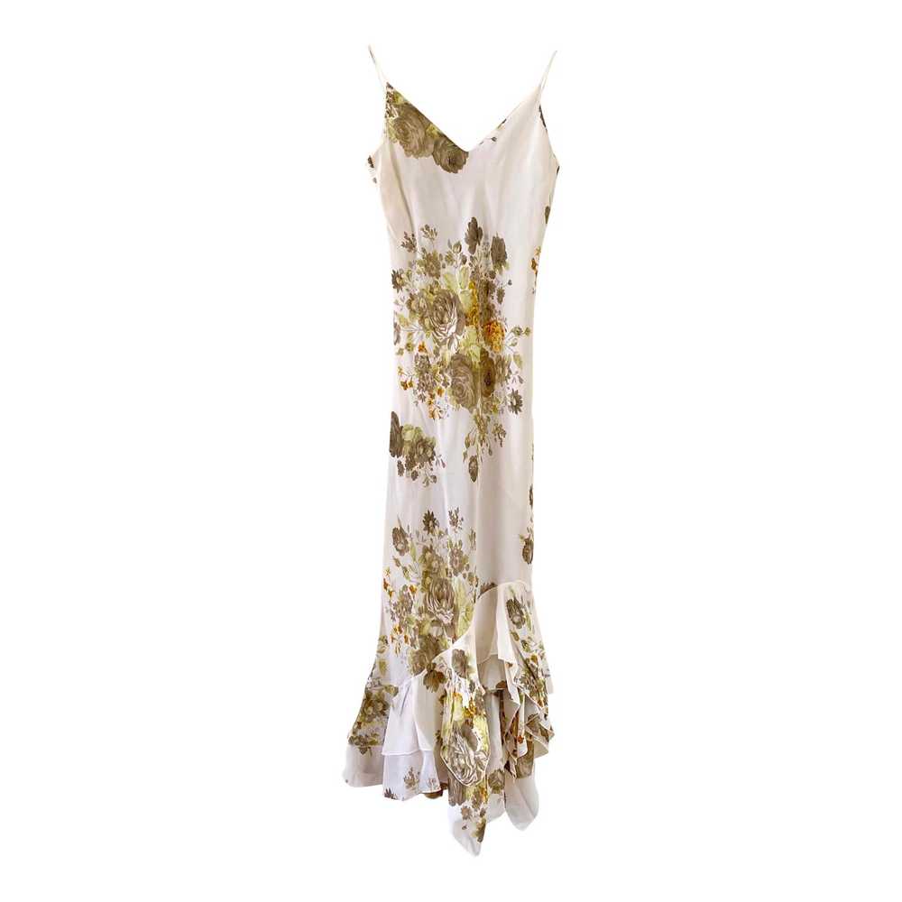 Floral slip dress - Floral slip dress, in white v… - image 1