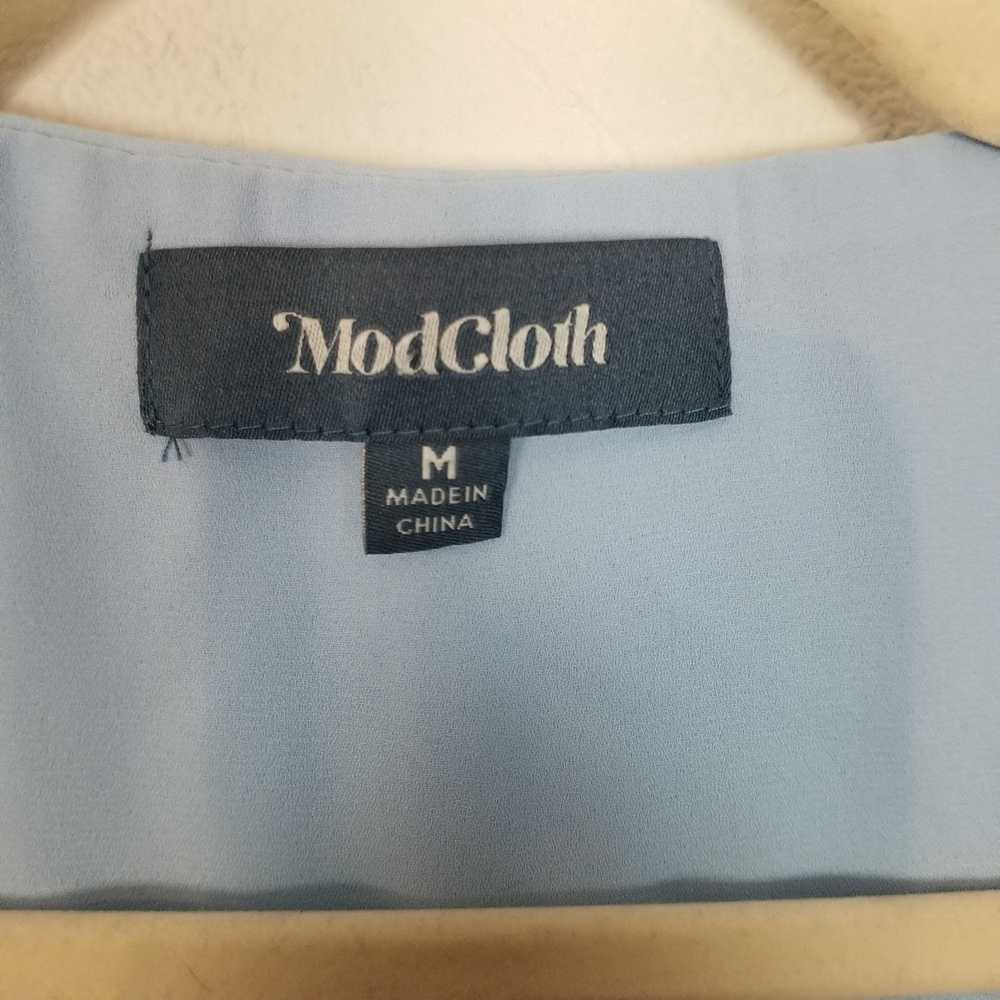 Other ModCloth M V-Neck Sleeveless Collared Blous… - image 4