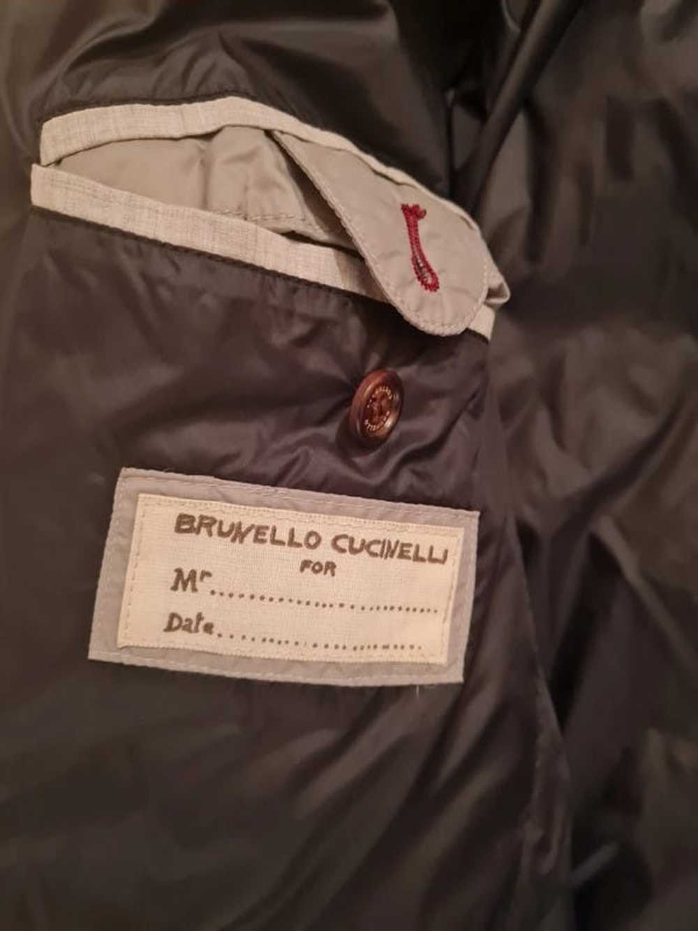 Brunello Cucinelli Light Grey Hooded Men Down Puf… - image 9