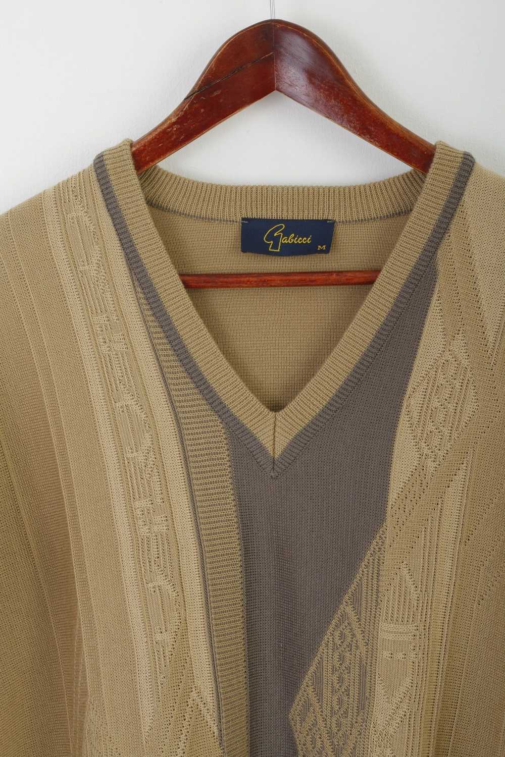 Gabicci Gabicci Men M Jumper Beige Wool Acrylic V… - image 2