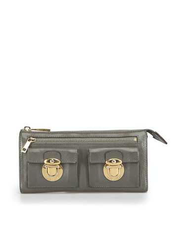 Marc Jacobs Vintage Grey Leather Continental Walle