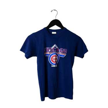 Vintage 80s Chicago Cubs T-Shirt XL MLB Baseball 50/50 Soft Thin Logo 7