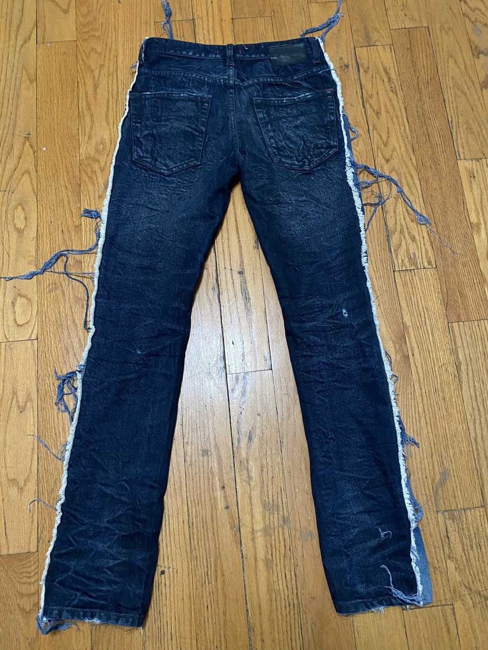 Japanese Brand Distress side patch jeans - image 2