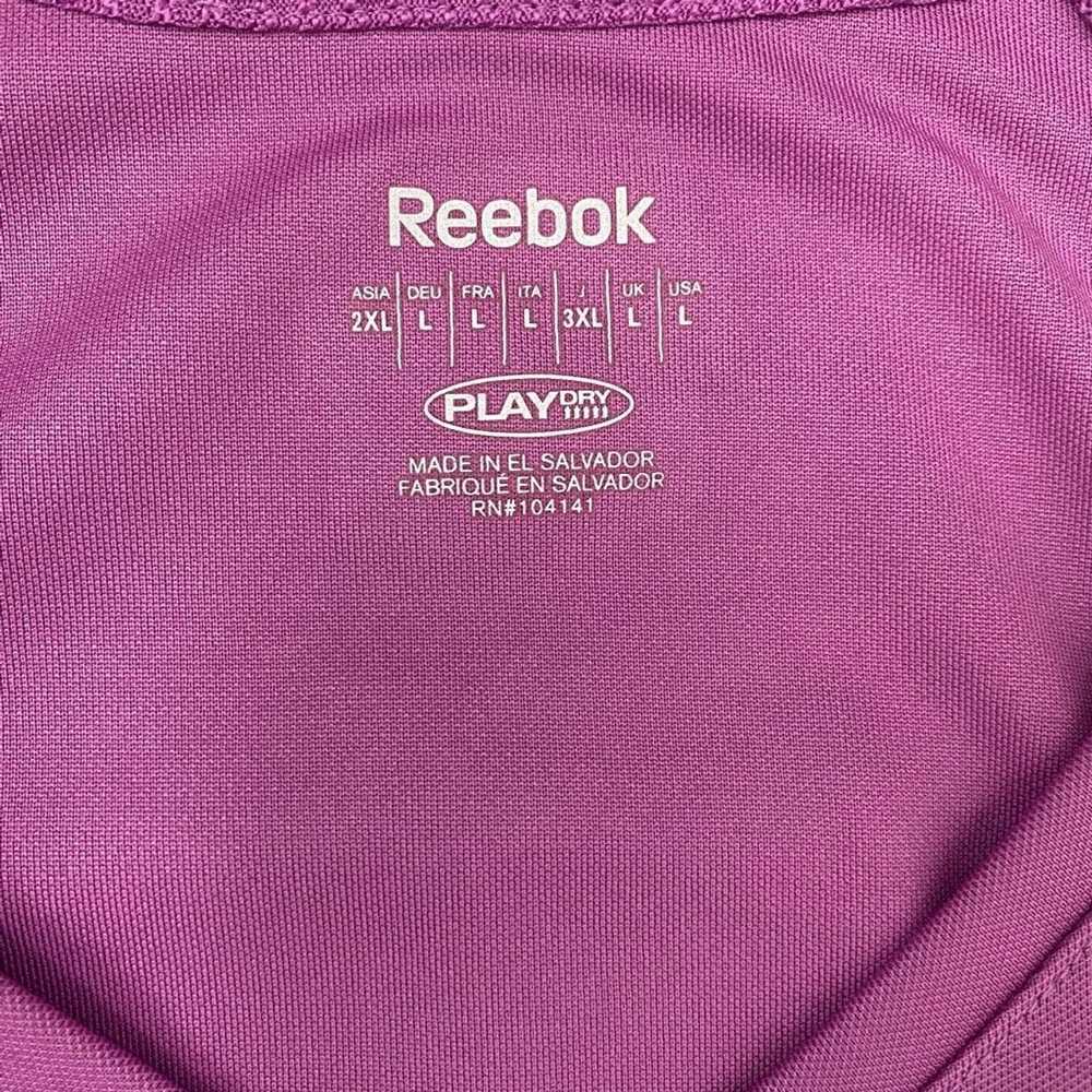Reebok Reebok dri fit short sleeve v-neck top pur… - image 7