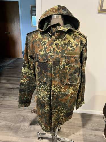 Mil-Tec Brand Jacket RipStop Smock German army Flecktarn Camo Parka Men's  wear