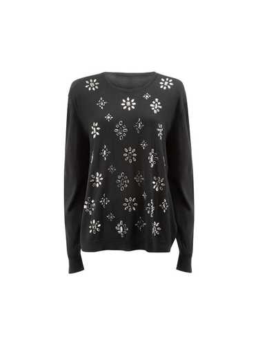 Escada Escada Sport Black Fine Knit Crystal Embel… - image 1