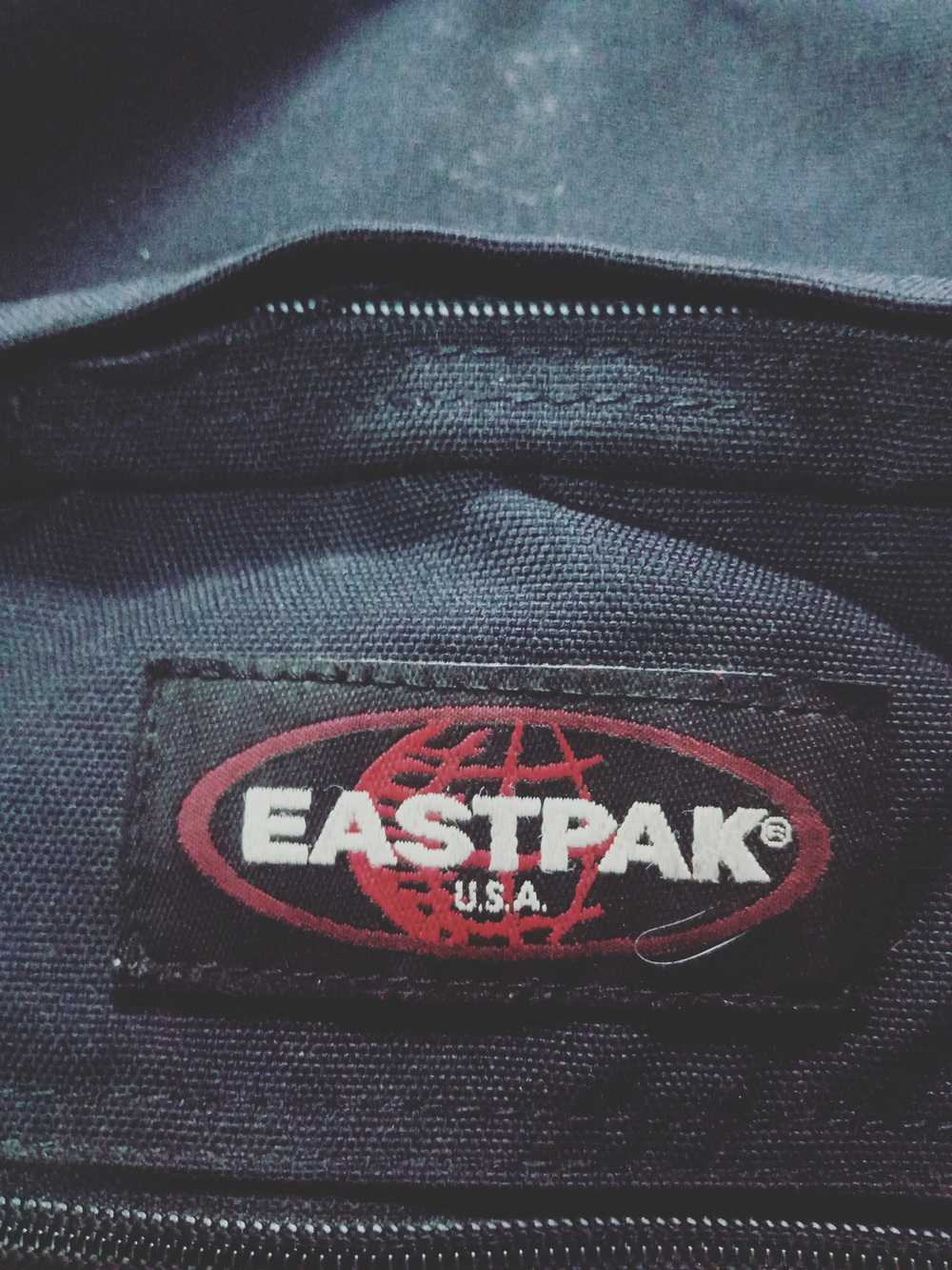 Eastpak × Vintage 🔥Vtg Eastpak leather bottom ba… - image 3