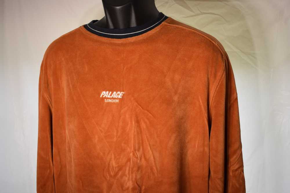 Palace PALACE Velour Crewneck Jumper Burnt - image 3