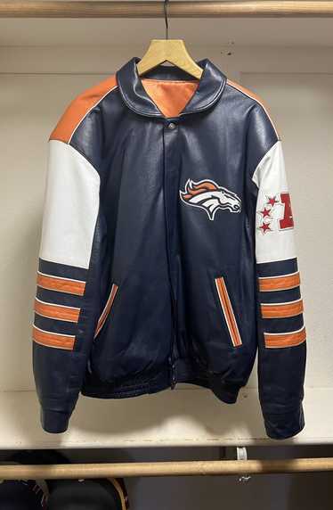 NFL Denver Broncos reversible leather jacket