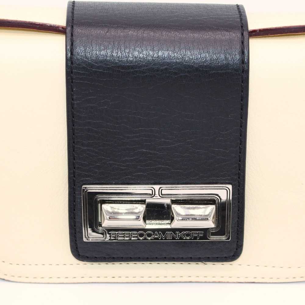 Rebecca Minkoff Mini Box Two-Tone Beige & Brown L… - image 3