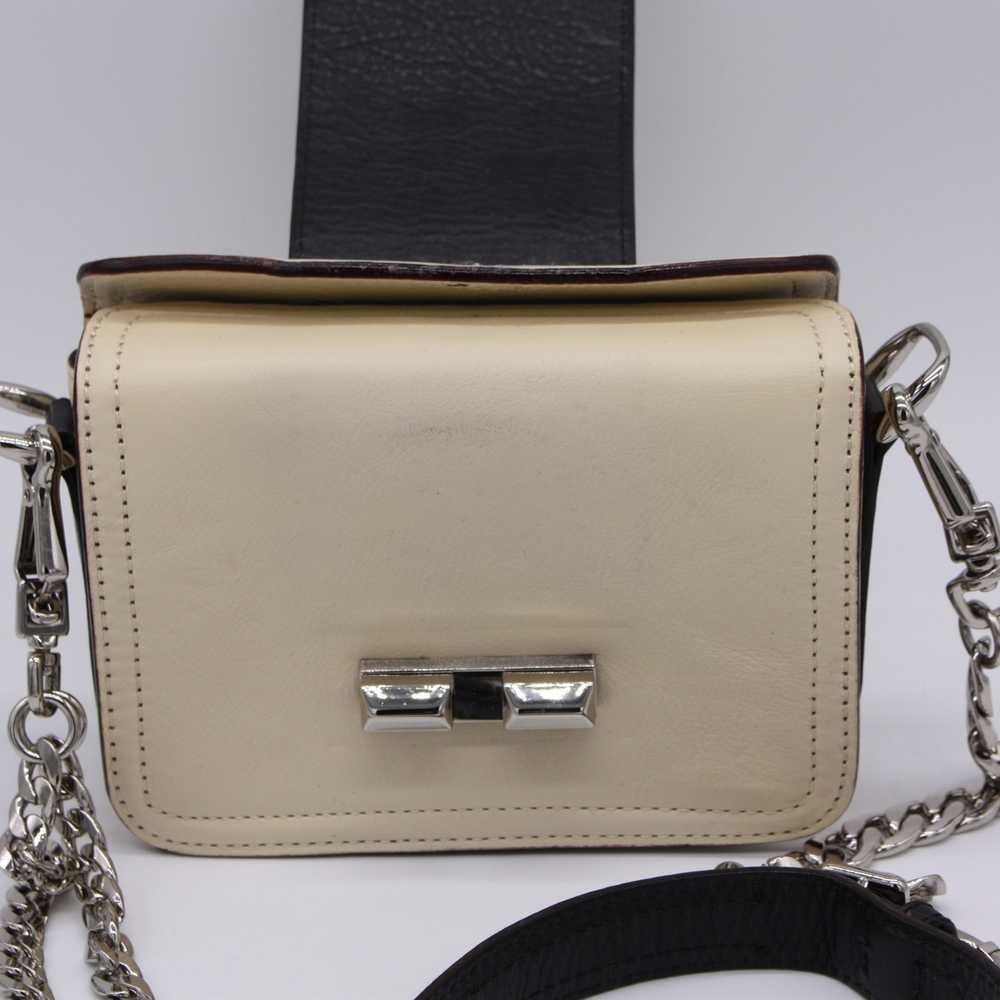 Rebecca Minkoff Mini Box Two-Tone Beige & Brown L… - image 7