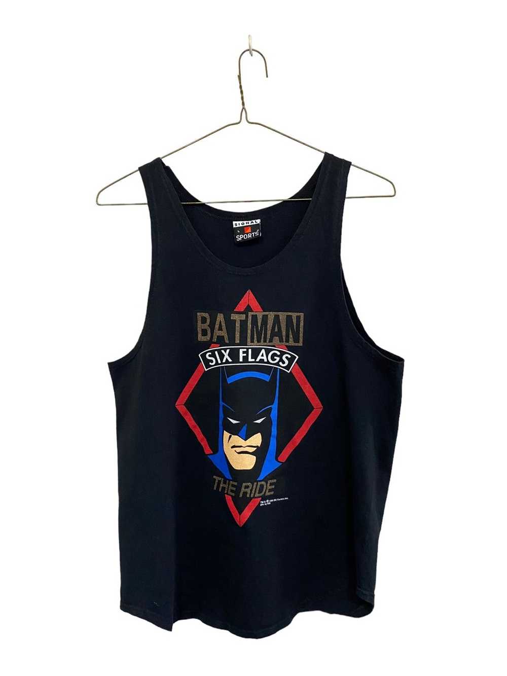 Batman Basketball Jersey Mens L Black RARE Tank Top Sleeveless Muscle DC  Comics