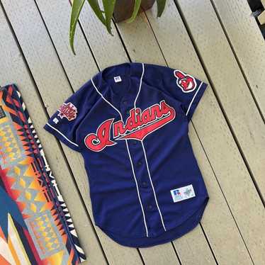 Vintage Cleveland Indians Russell Athletic Jersey M MLB
