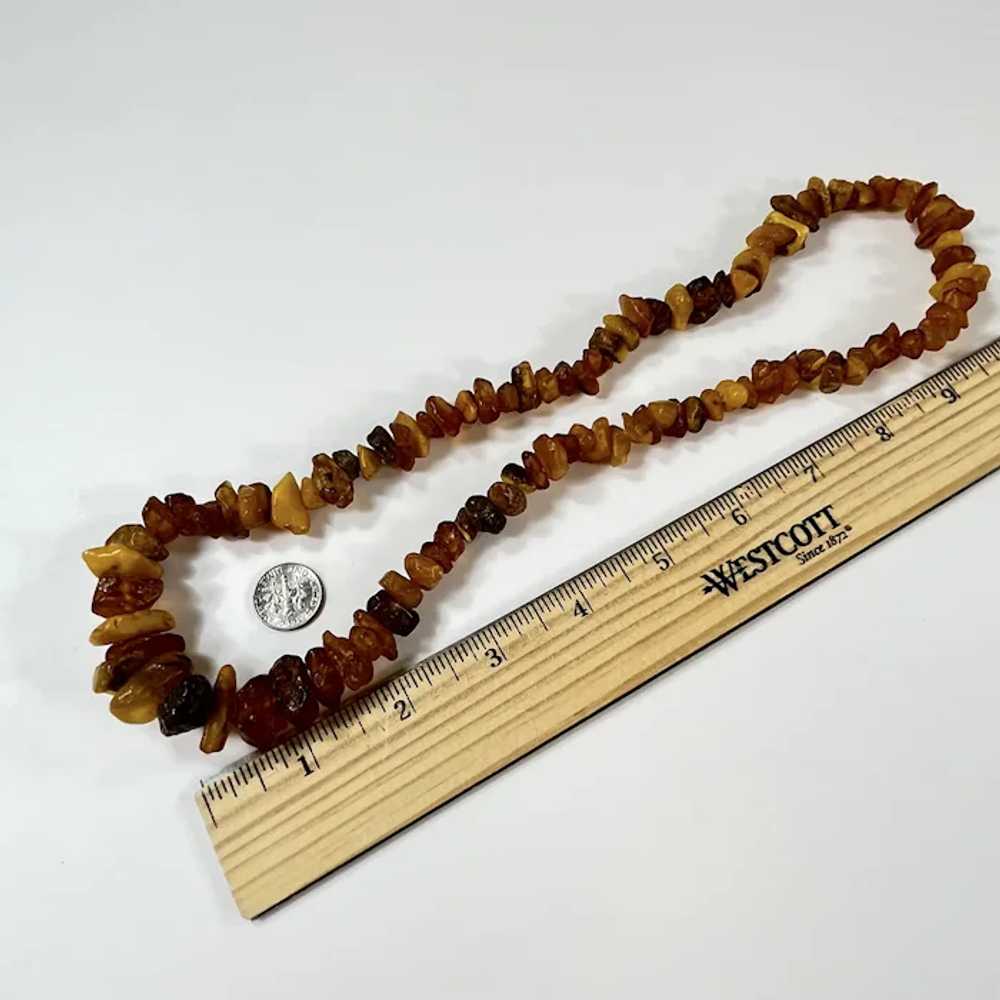 22 Inch Graduated Amber Necklace - image 4