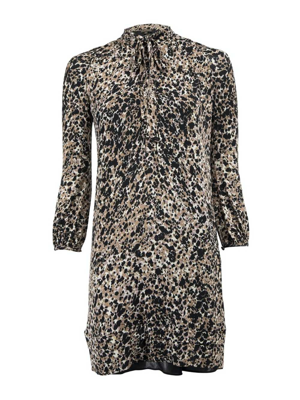 Burberry Leopard Print Patterned Dress - image 1