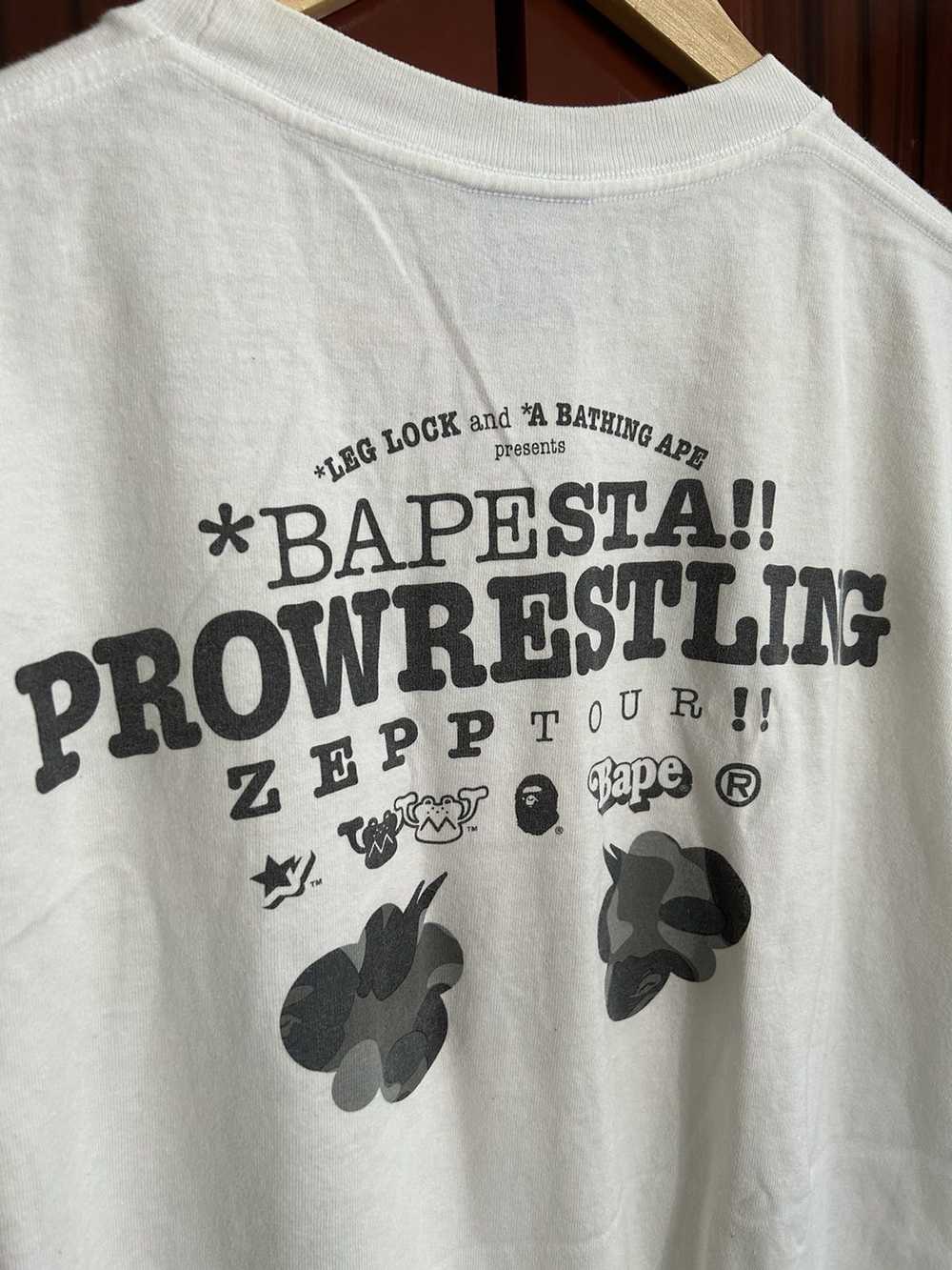 Bape 🔥BAPESTA PROWRESTLING ZEPP TOUR T-shirts - image 4