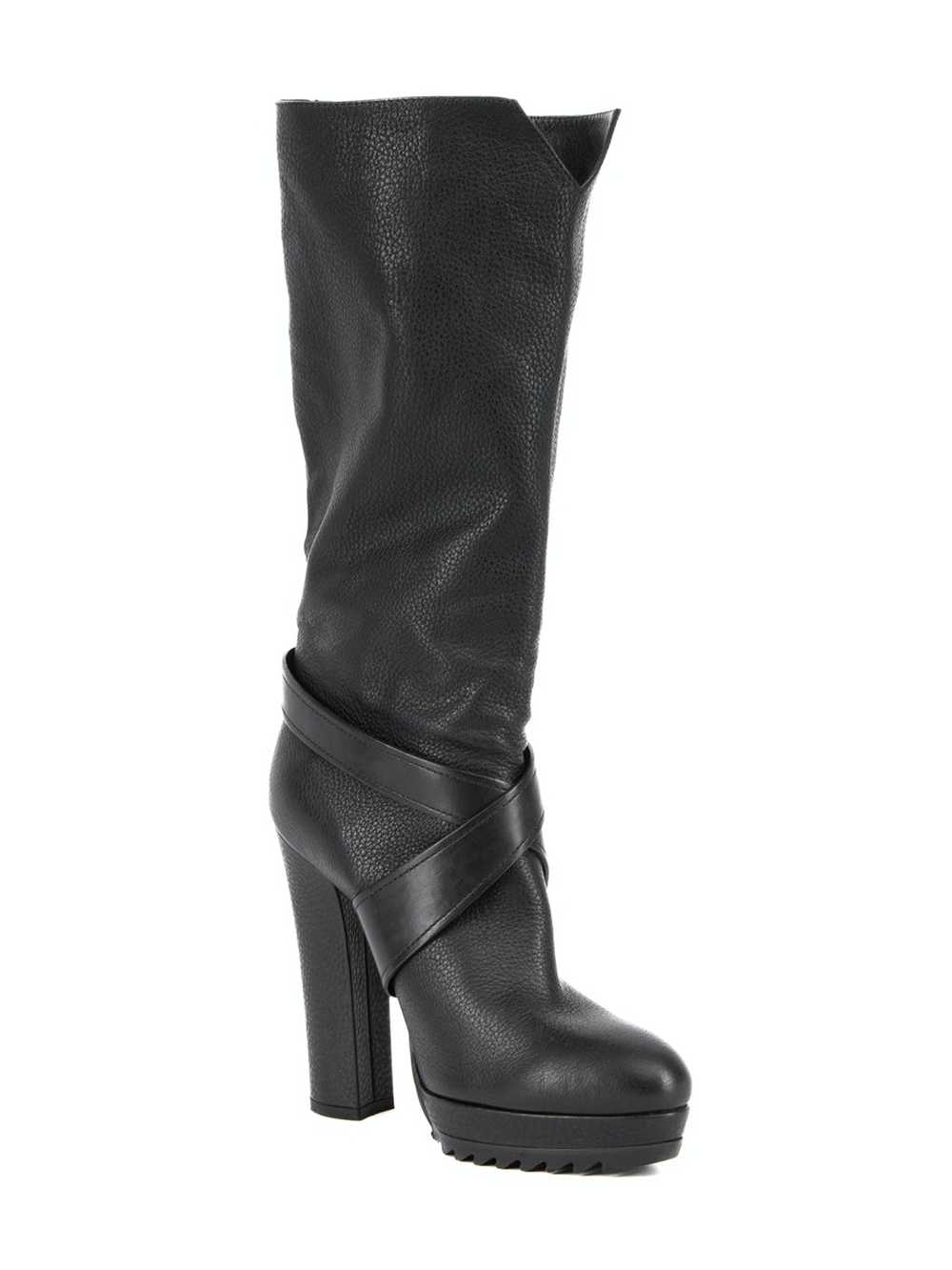 Bottega Veneta Knee High Boots with Buckle Detail - image 2