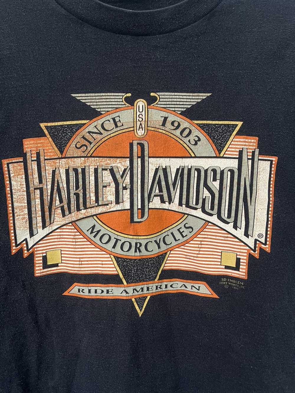 Band Tees × Harley Davidson × Vintage Harley Davi… - image 3