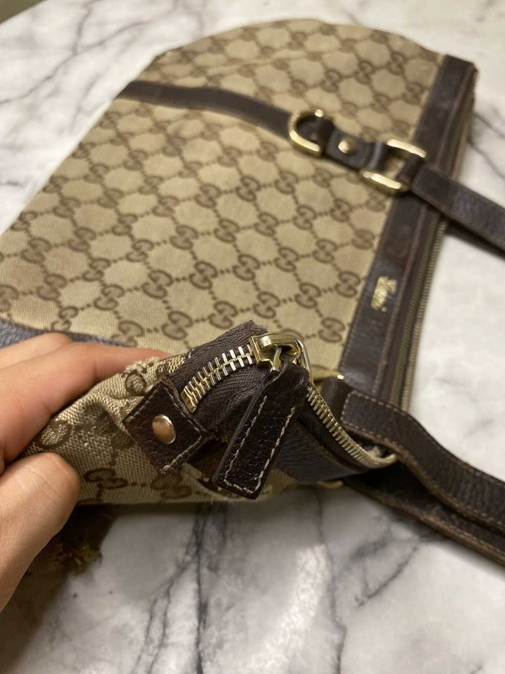 Gucci Vintage Gucci Monogram Handbag - image 8