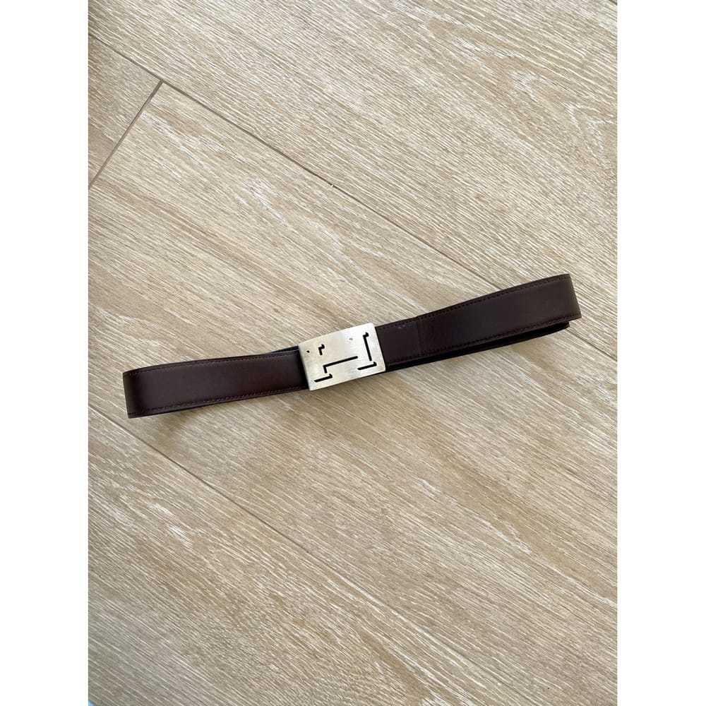 Hermès H leather belt - image 10