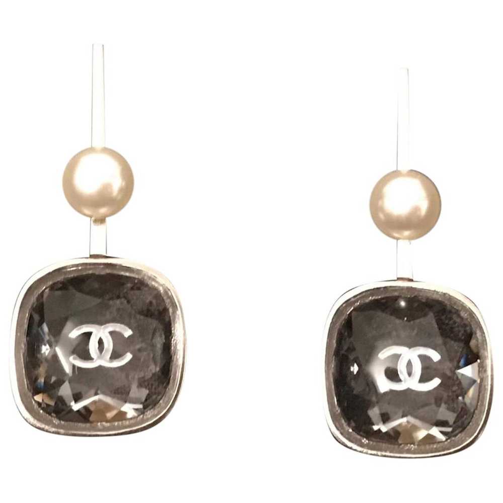 Chanel Cc pearl earrings - image 1