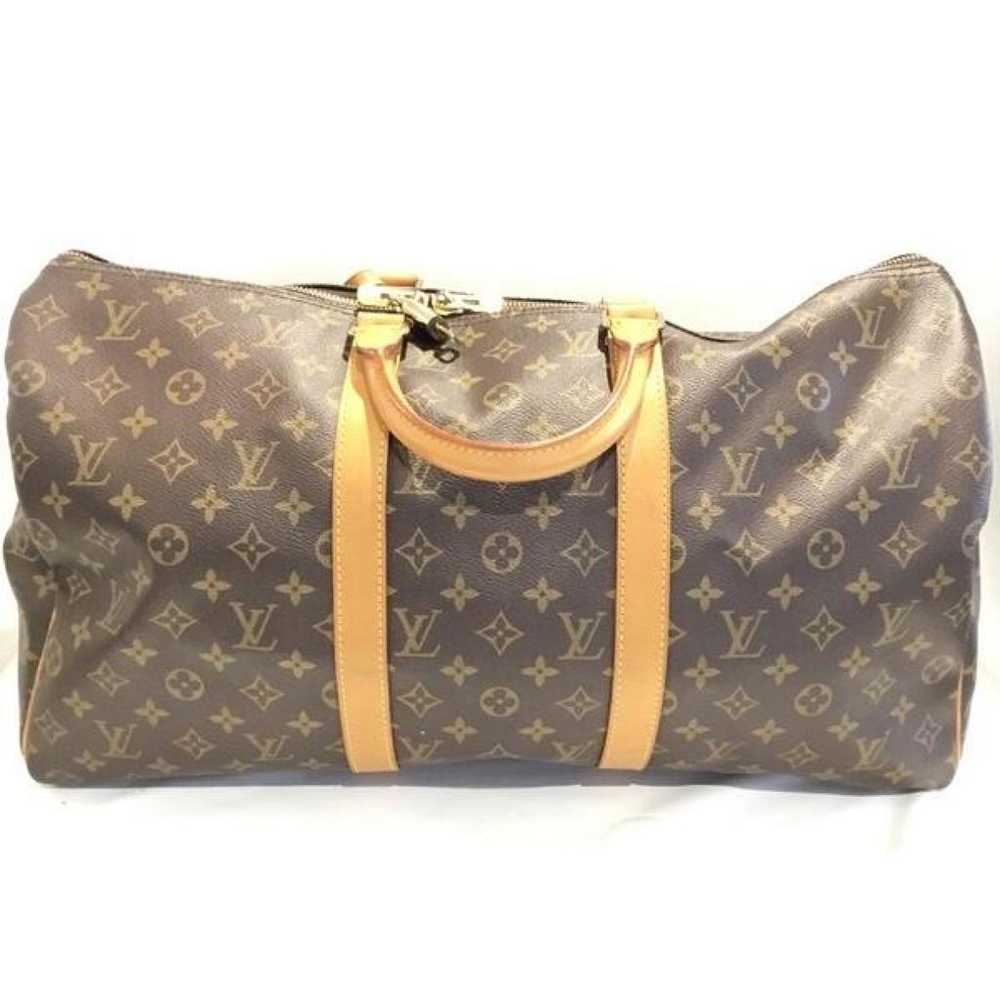 Louis Vuitton Keepall leather handbag - image 5
