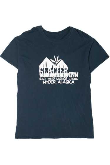 Recycled Glacier Inn Alaska Weed Leaf T-Shirt - image 1
