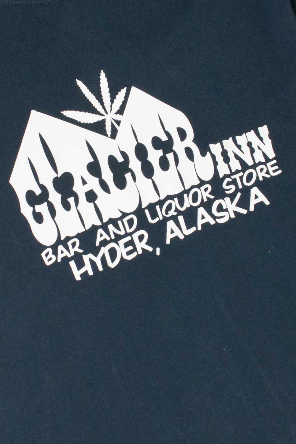 Recycled Glacier Inn Alaska Weed Leaf T-Shirt - image 2