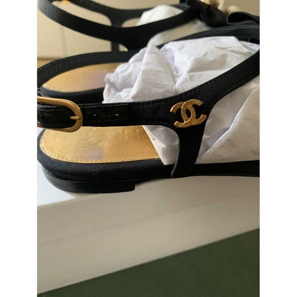 Chanel Cloth flip flops - image 3