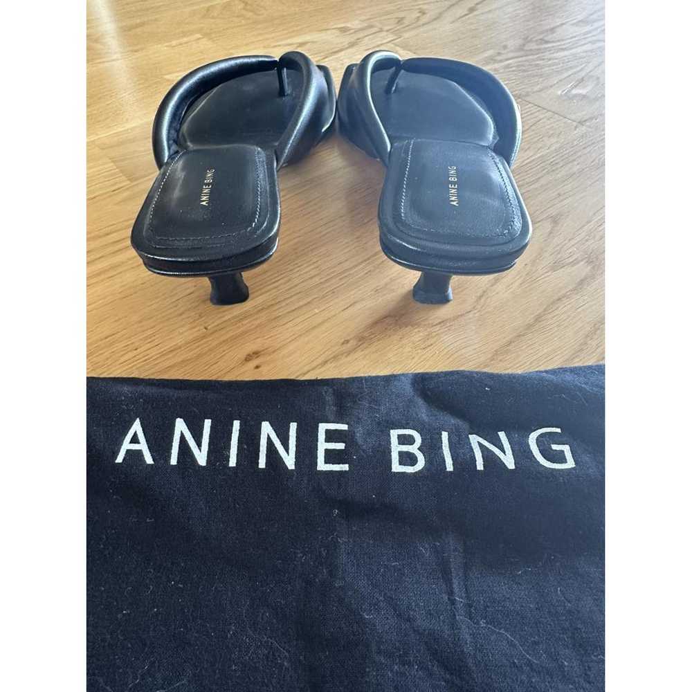 Anine Bing Leather flip flops - image 6